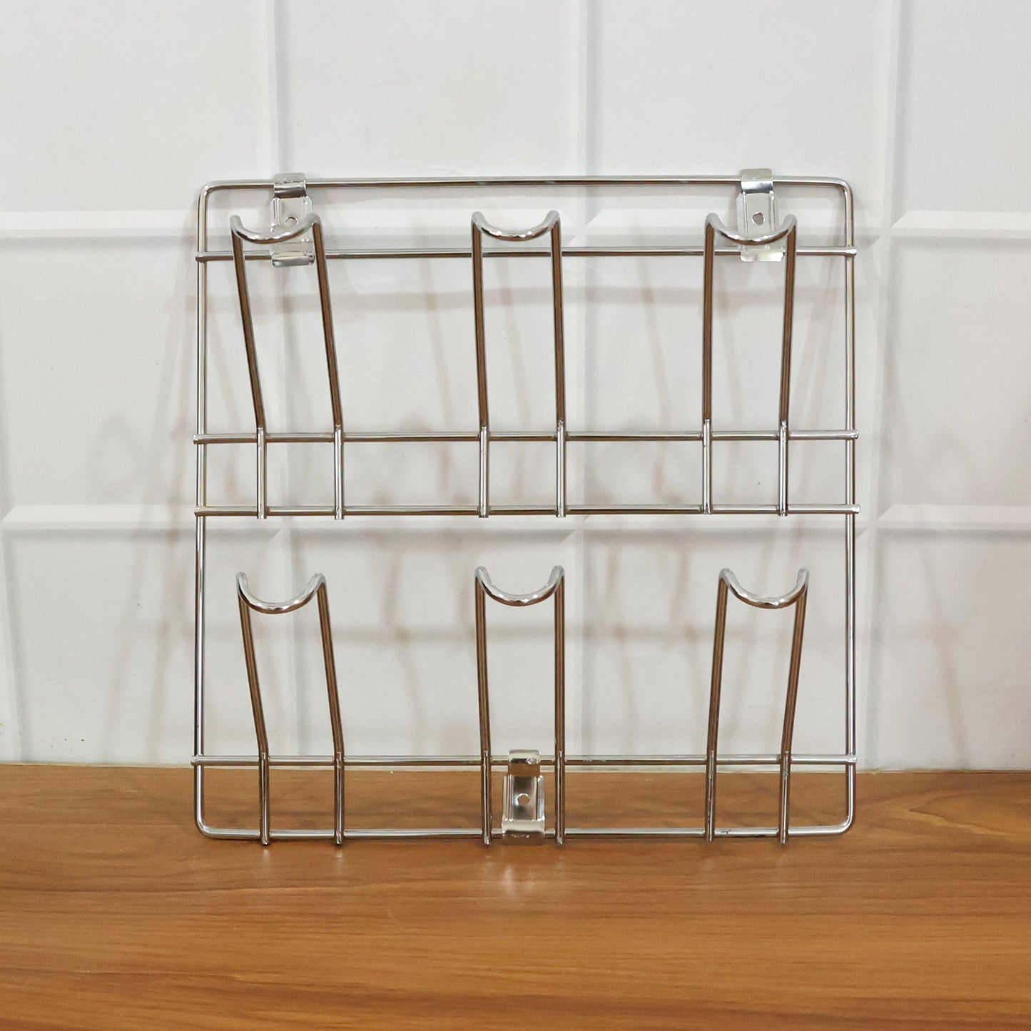 Wall-mounted Stainless-steel Cup Mug Holder Rack (25 X 25 Cm 1 Pc)