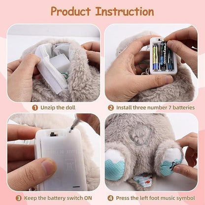 Lullaby Breathing Plush Bear