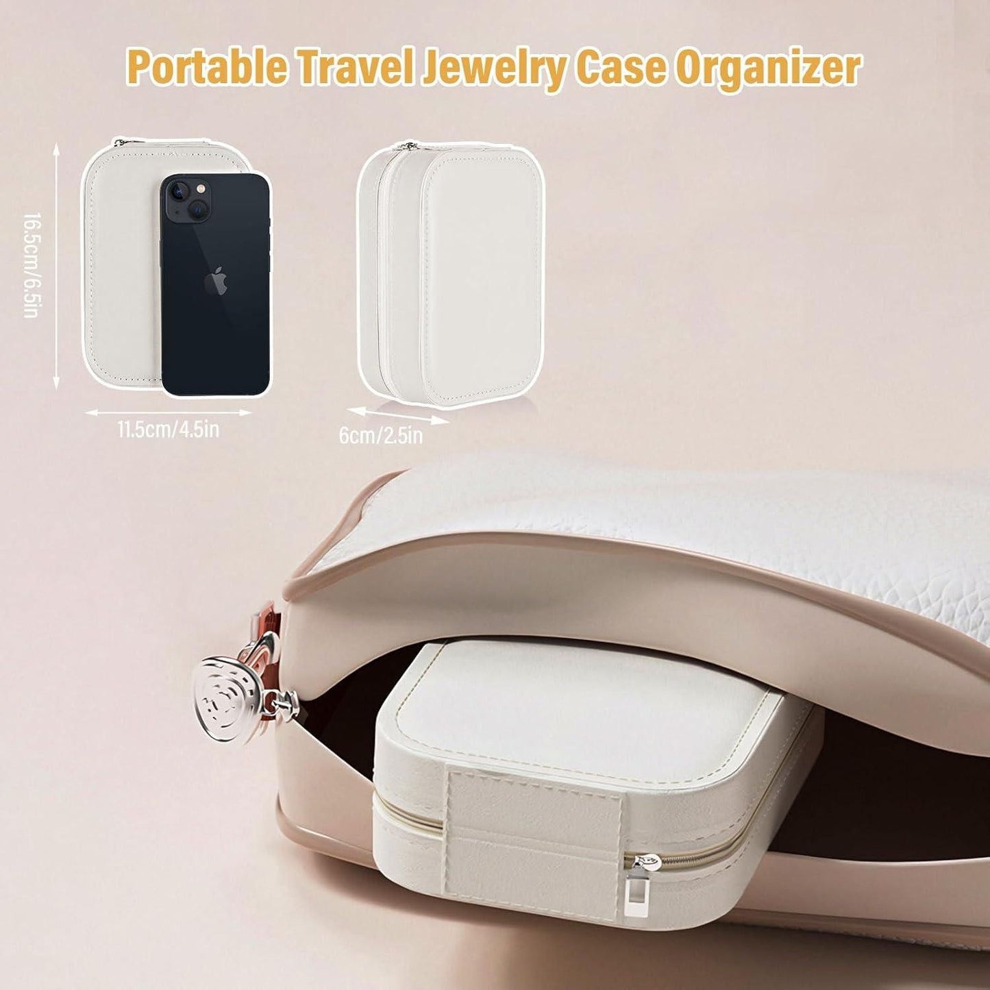 Smart & Premium LED Mirror Jewelry Organizer Case