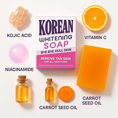 Korean Whitening Soap 200 gm Pack of 2