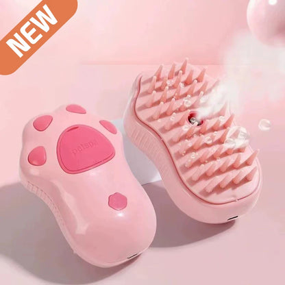 Paw Shaped Rechargeable Pet Hair Spray Brush