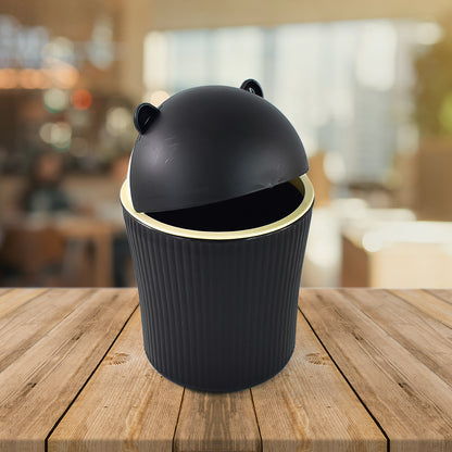 Apex Mini Tabletop Dustbin (1 Pc  1200 Ml  Mix Color)