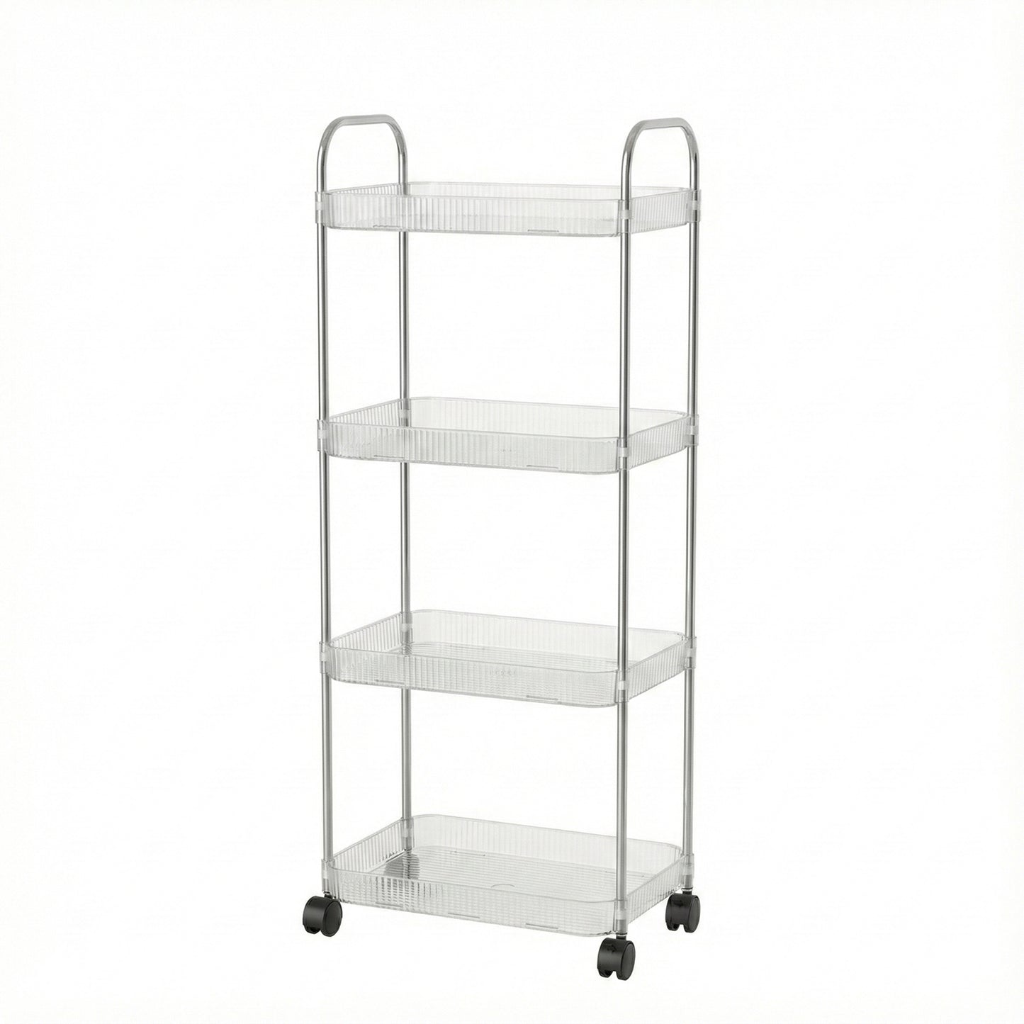 4 Layer Multipurpose Storage Trolley With Wheels