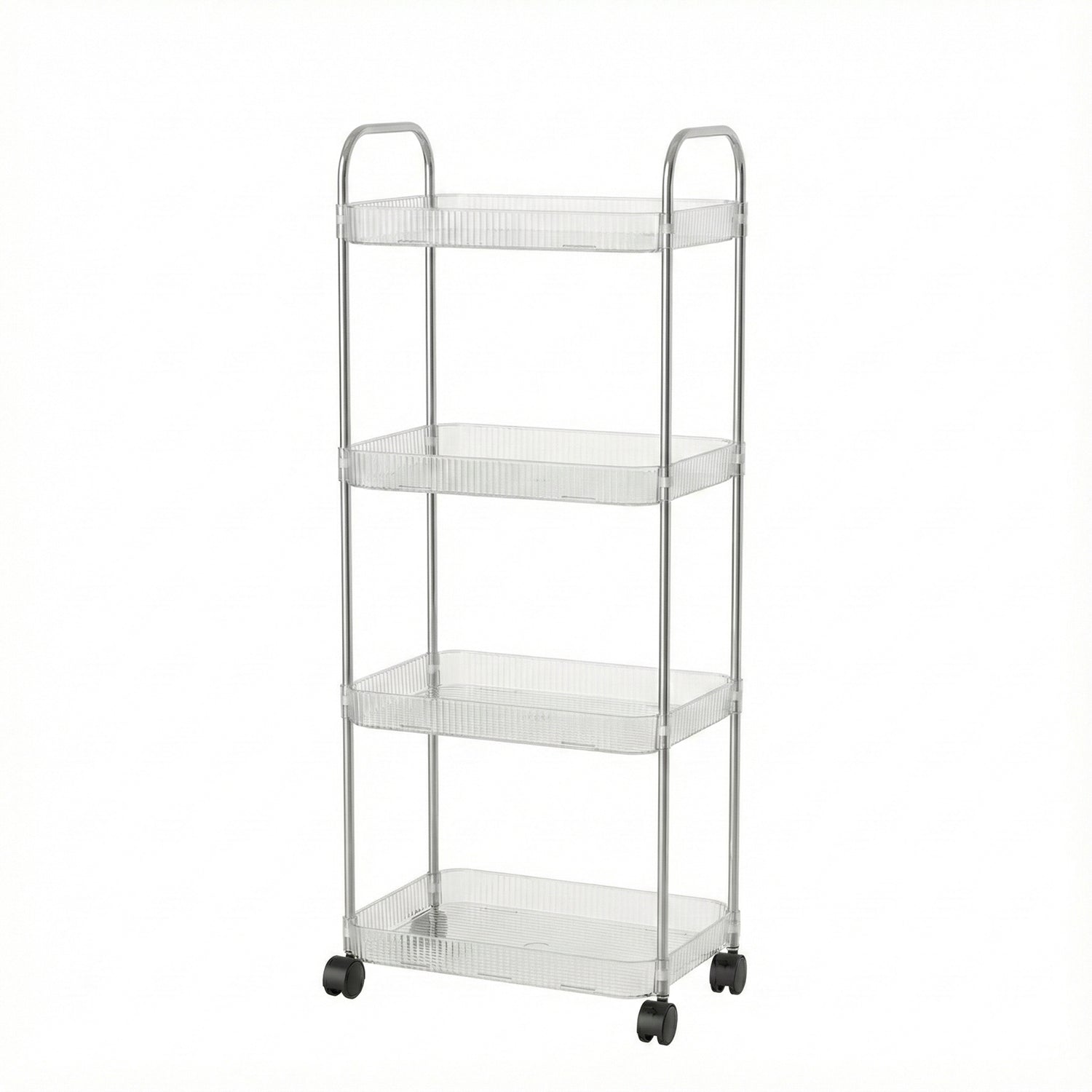 4 Layer Multipurpose Storage Trolley With Wheels