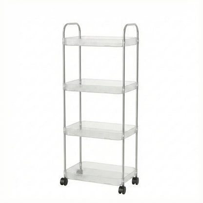 4 Layer Multipurpose Storage Trolley With Wheels