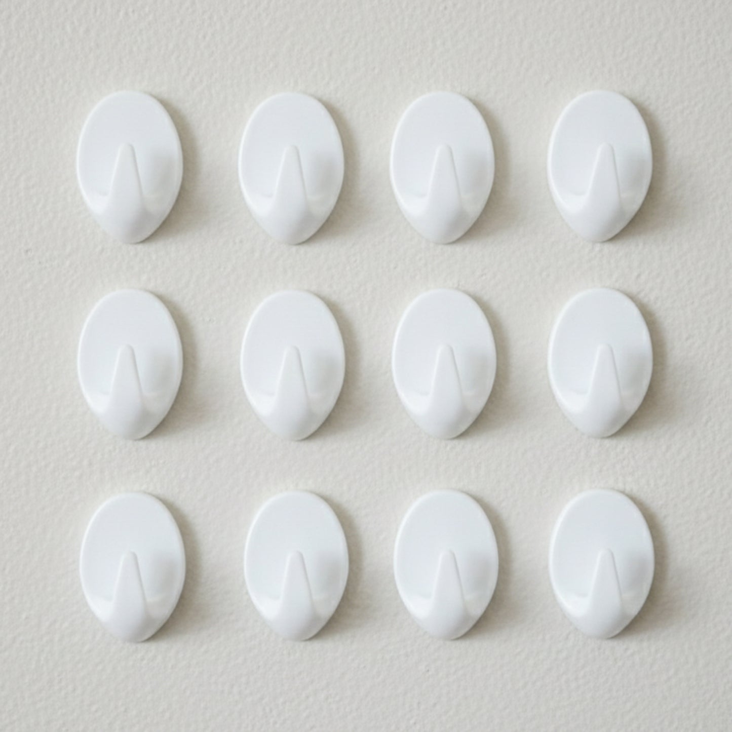 Strong Self Adhesive Wall Hooks Set (12 Pc)