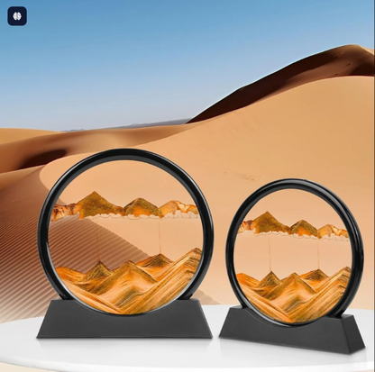 3D Moving Sand Art Frame – Relaxing Sandscape Decor (7 Inch)