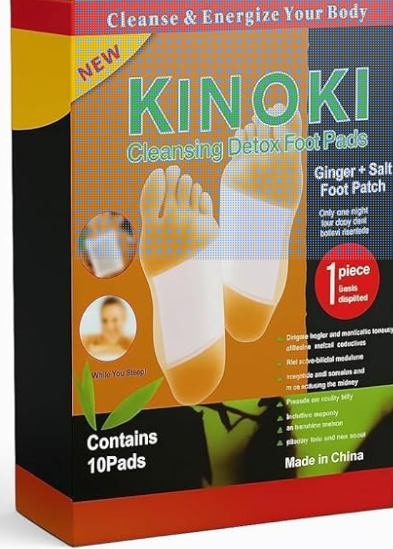 Kinoki Herbal Detox Foot Pads – Natural Night Care (Pack of 10 Pads)
