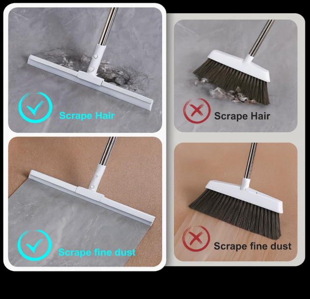 Multipurpose Stainless Steel Floor Wiper & Magic Broom – All-in-One Cleaning Tool