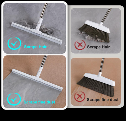 Multipurpose Stainless Steel Floor Wiper & Magic Broom – All-in-One Cleaning Tool