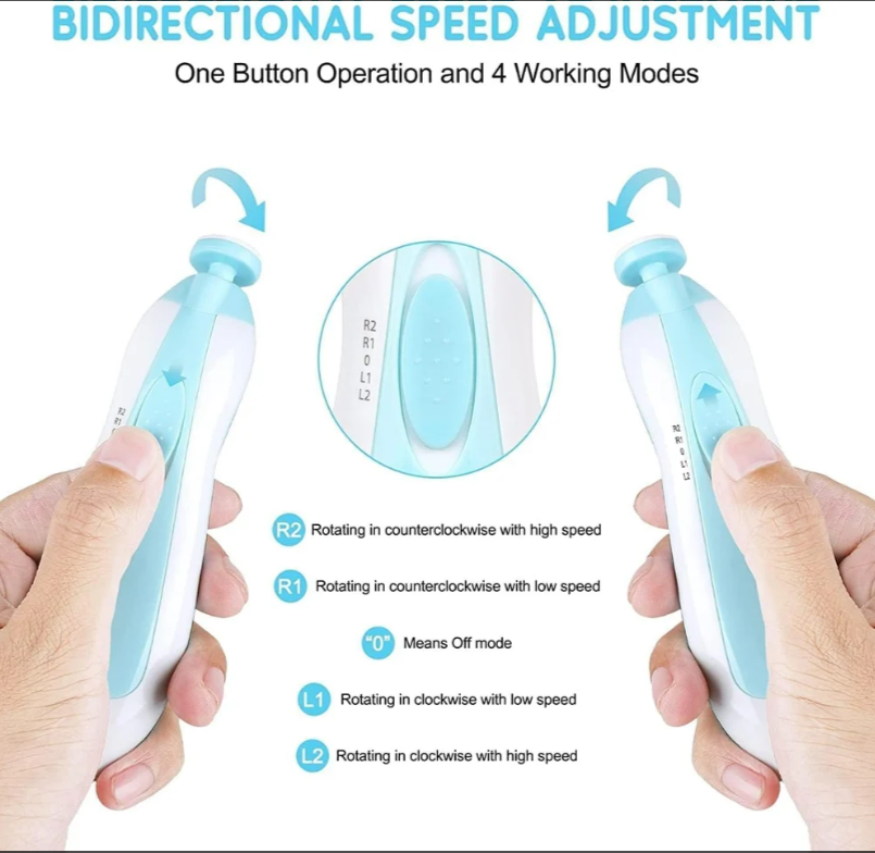 Electric Baby Nail Trimmer – Safe, Gentle &amp; Noise-Free Nail Care