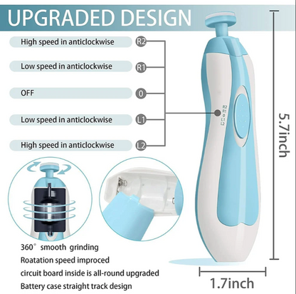 Electric Baby Nail Trimmer – Safe, Gentle &amp; Noise-Free Nail Care