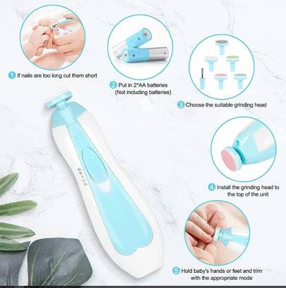 Electric Baby Nail Trimmer – Safe, Gentle &amp; Noise-Free Nail Care