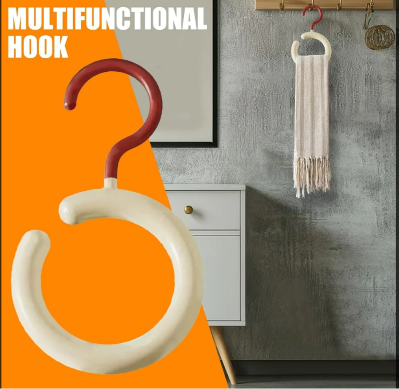 360° Rotating Adhesive Hook – Multipurpose Space-Saving Organizer