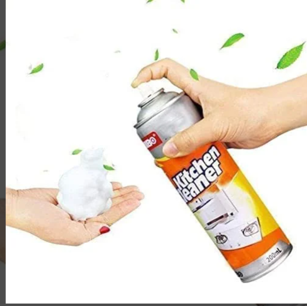 Foam Kitchen Cleaner – Heavy Duty Grease &amp; Oil Remover (Lime Fresh)