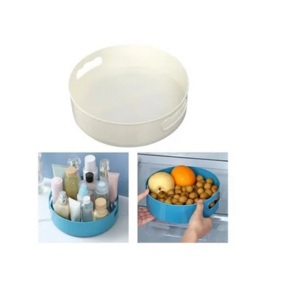 360° Rotating Storage Tray – Multipurpose Round Organizer (Lazy Susan)