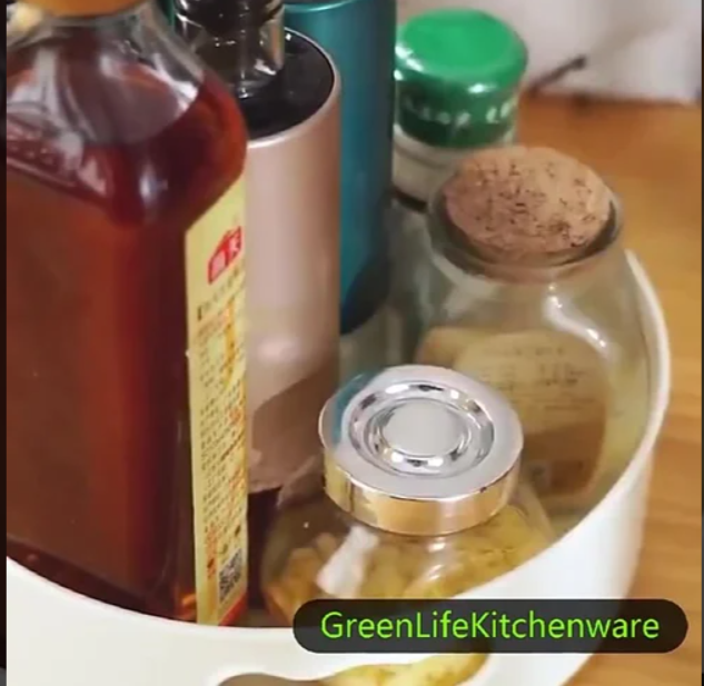 360° Rotating Storage Tray – Multipurpose Round Organizer (Lazy Susan)