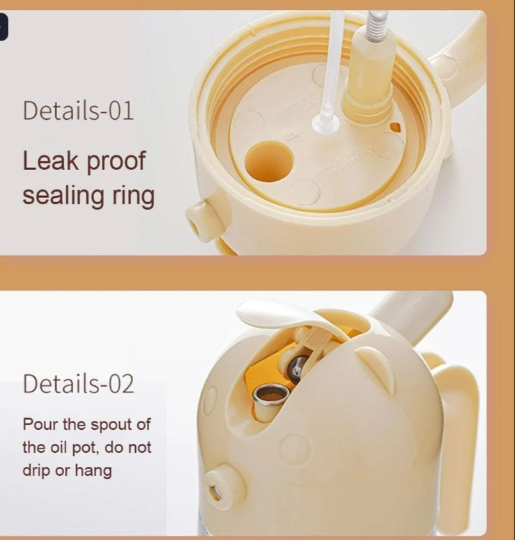 2-in-1 Glass Oil Dispenser – Spray &amp; Pour Bottle (580ml Leakproof Design)