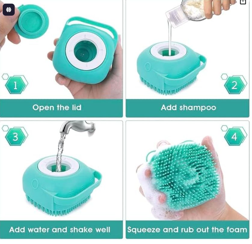 Silicone Body Scrubber Brush – Soft &amp; Deep Cleansing Bath Brush