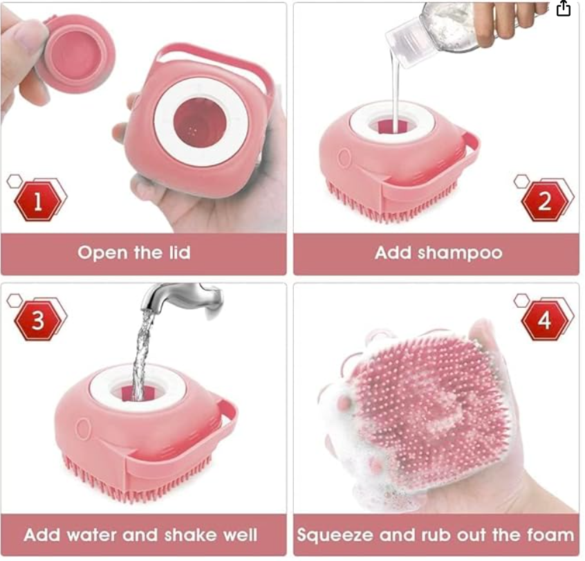 Silicone Body Scrubber Brush – Soft &amp; Deep Cleansing Bath Brush