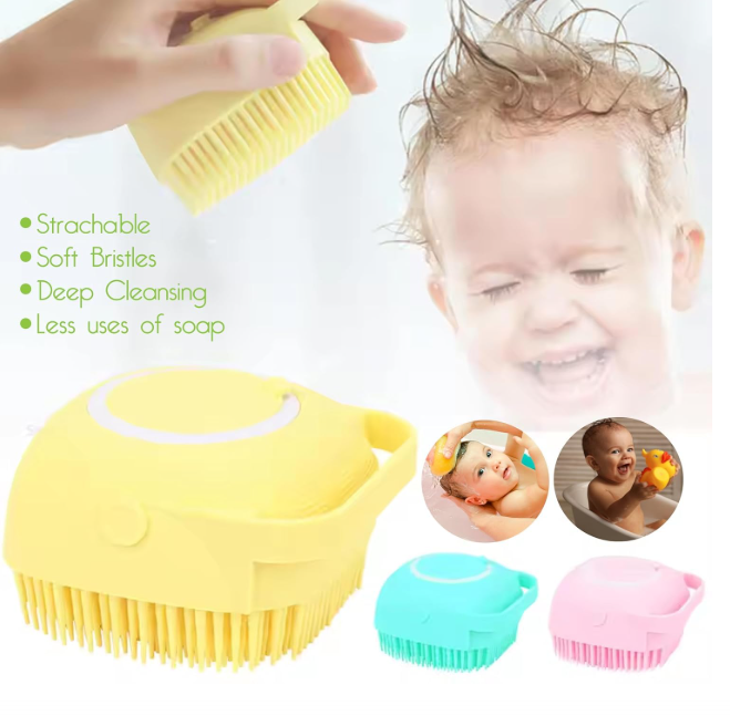 Silicone Body Scrubber Brush – Soft &amp; Deep Cleansing Bath Brush