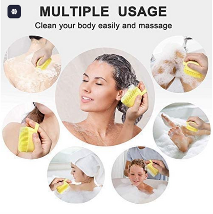 Silicone Body Scrubber Brush – Soft &amp; Deep Cleansing Bath Brush