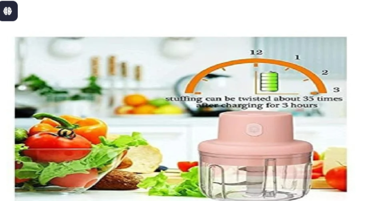 Electric Mini Food Chopper – Compact Vegetable &amp; Garlic Cutter (400 mL)