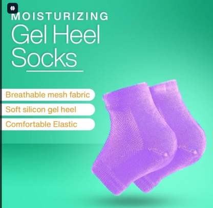 Silicone Gel Heel Socks – Moisturizing, Pain Relief &amp; Crack Repair (Free Size, Unisex)
