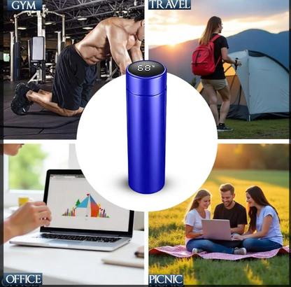 Smart Temperature Display Vacuum Flask – 500 mL Stainless Steel Bottle