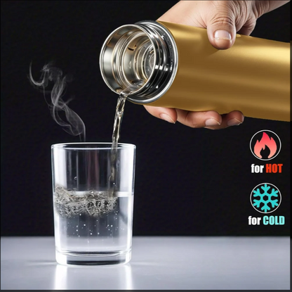 Smart Temperature Display Vacuum Flask – 500 mL Stainless Steel Bottle