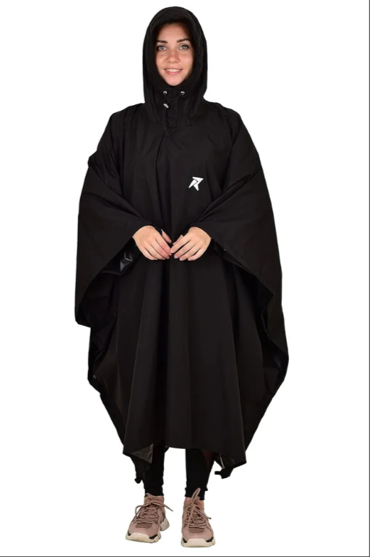 3-in-1 Waterproof Rain Poncho – Lightweight, Packable &amp; Unisex (Free Size)