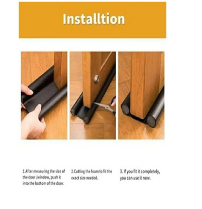 Under Door Draft Stopper – Noise &amp; Dust Blocker (39 Inch, Rubber)