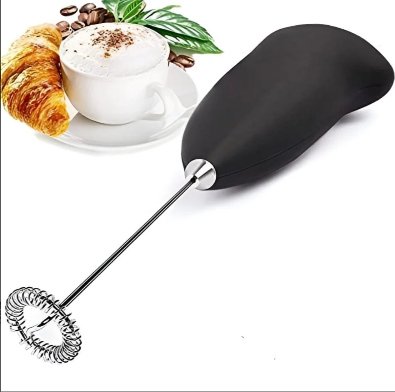 Electric Milk Frother – Handheld Coffee Beater (Battery Operated)
