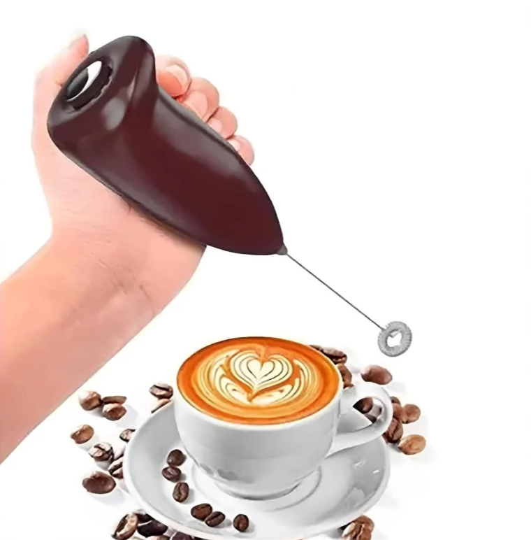 Electric Milk Frother – Handheld Coffee Beater (Battery Operated)