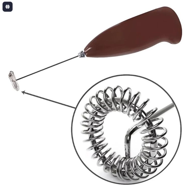 Electric Milk Frother – Handheld Coffee Beater (Battery Operated)