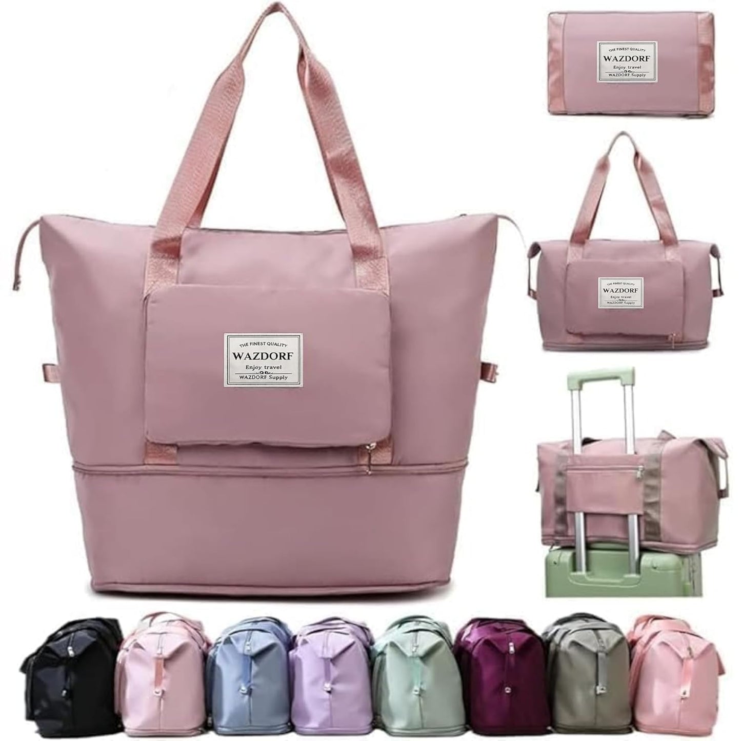 41 Liter Foldable and expandable Travel Bags, Duffle Bags, Luggage, Foldable Vanity Traveling Bag, Waterproof Hand Bag