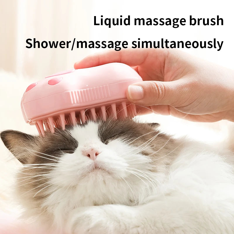 Paw Shaped Rechargeable Pet Hair Spray Brush
