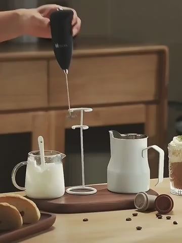 Electric Milk Frother – Handheld Coffee Beater (Battery Operated)