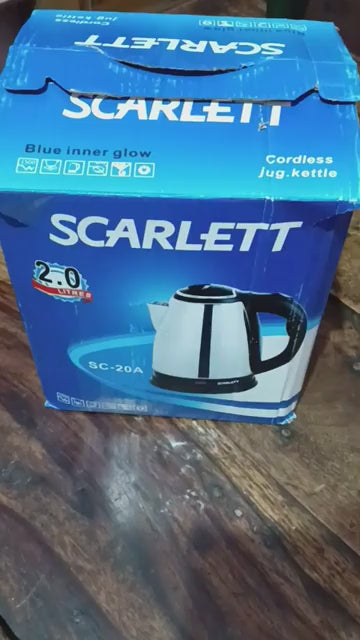 Electric Stainless Steel Kettle – 2L Fast Boil with Temperature Control (1500W)