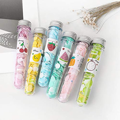 Disposable Paper Soap Tube(Set of 3), Mixed Fragrance Paper Soap Sheets, Flower Design, Compact and Portable, Gentle on All Skin Types, Dissolves Easily, Hygienic and Travel-Friendly