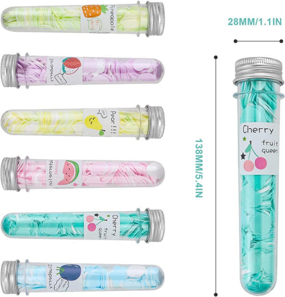 Disposable Paper Soap Tube(Set of 3), Mixed Fragrance Paper Soap Sheets, Flower Design, Compact and Portable, Gentle on All Skin Types, Dissolves Easily, Hygienic and Travel-Friendly
